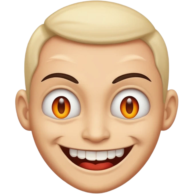 Evil and happy smile emoji