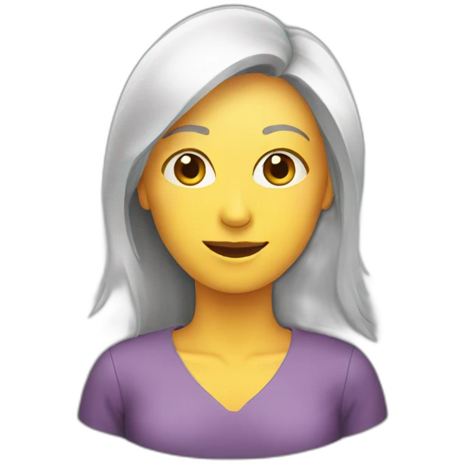 women presenting a slide emoji