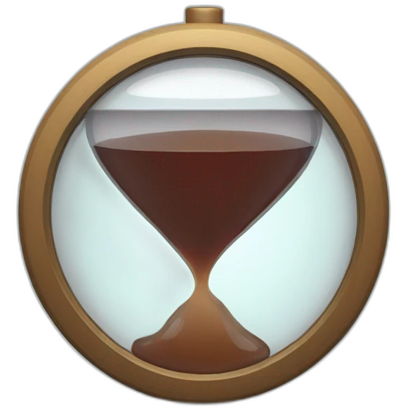 liquid clock emoji