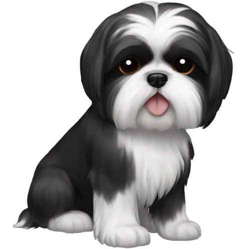 shih tzu black  emoji
