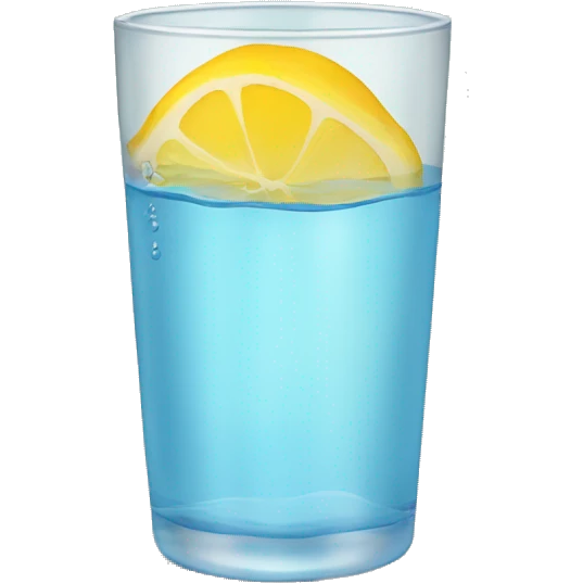 Un vaso de agua  emoji