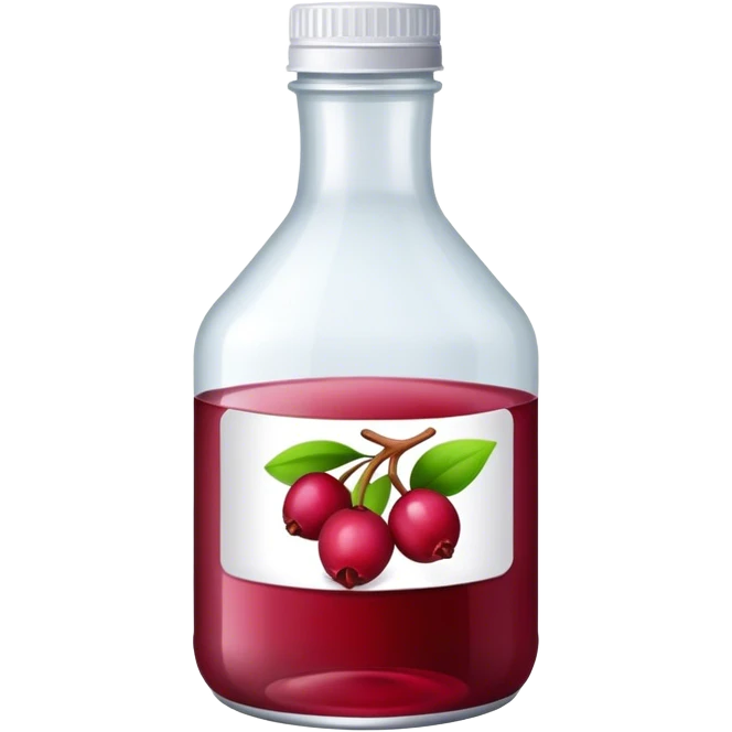Cranberry bottle juice emoji