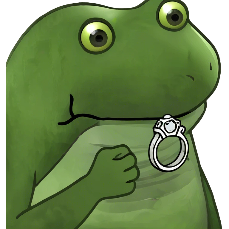 Ring on hand emoji