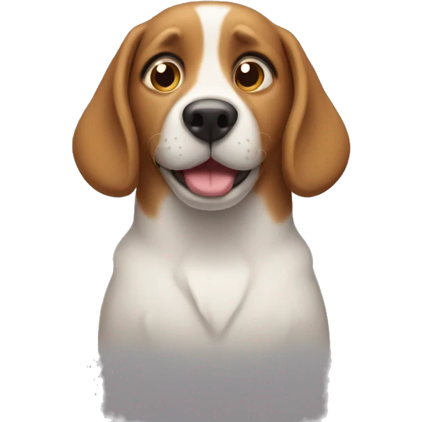 Dog rolling eyes emoji