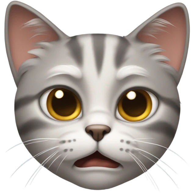 Cat with disgusted expression  emoji