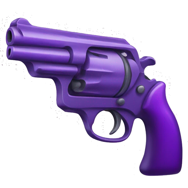Purple pistol emoji