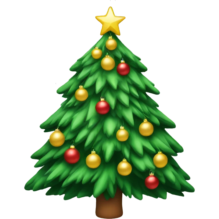 A Christmas tree emoji