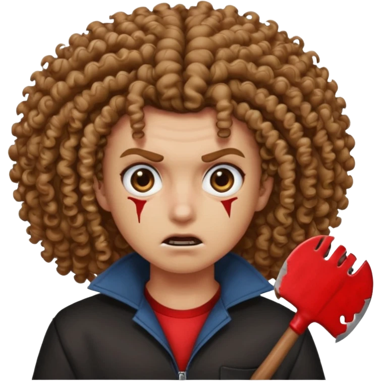 skib skib 67 slasher mad big hair kind emoji