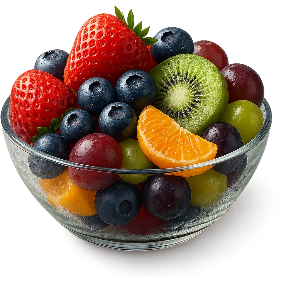 UNA BOWL DI FRUTTA FRESCA, IPERREALISTICA 4K emoji