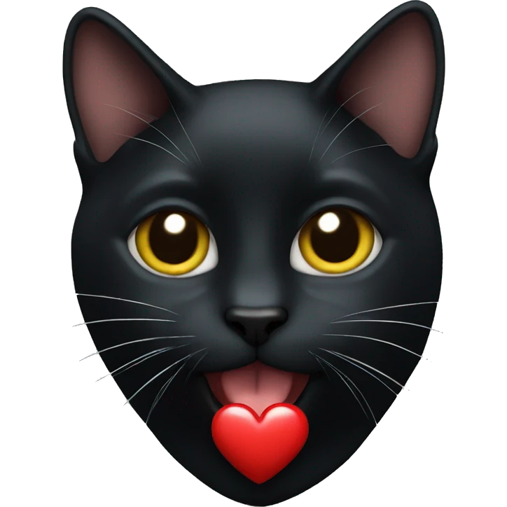 2 black cat heart emoji