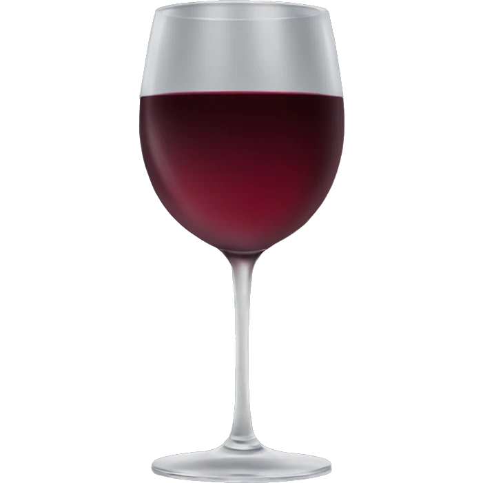 A glass of wine emoji