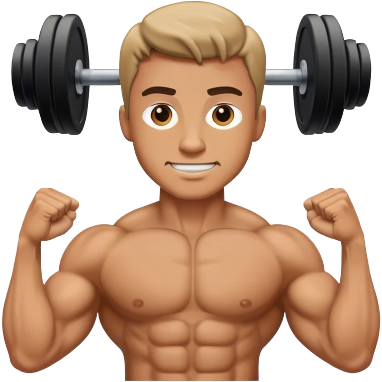 guy how to do bicep curls emoji