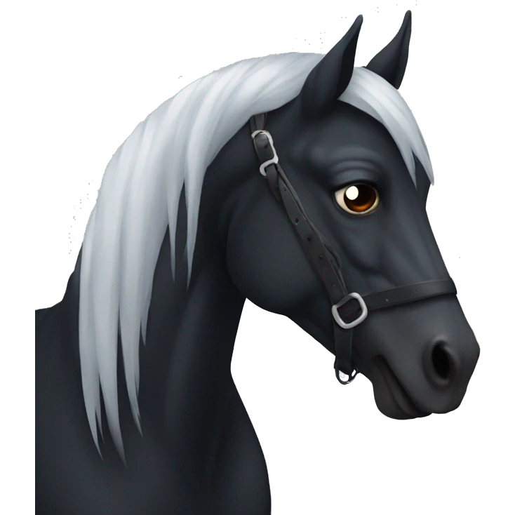 Dark gothic horse  emoji