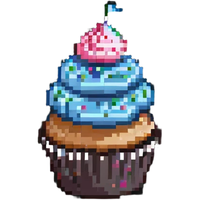 Cupcake with sprinkles emoji