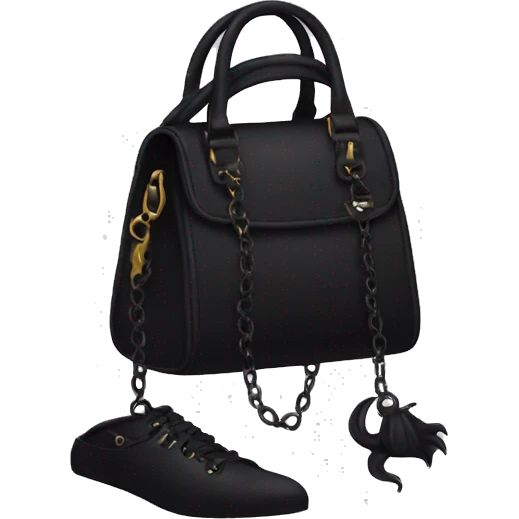 Goth bag emoji