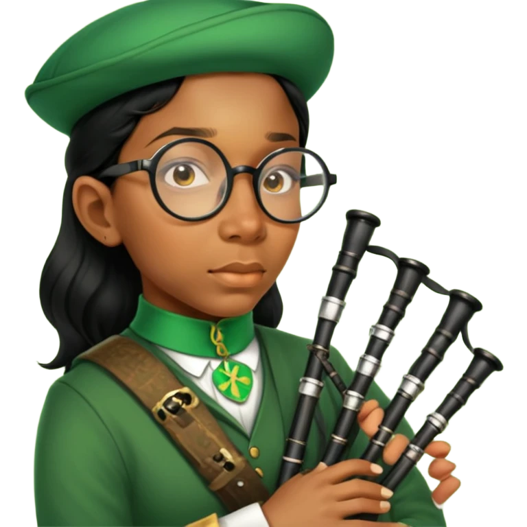 Green Bagpiper emoji