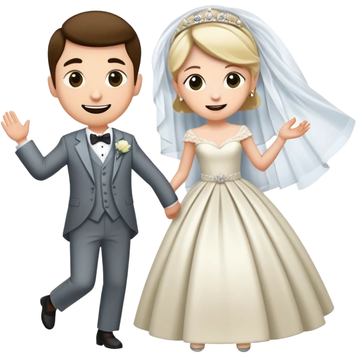 Person in fancy clothes sneaking into a wedding ceremony with a mischievous grin, uninvited guest emoji
