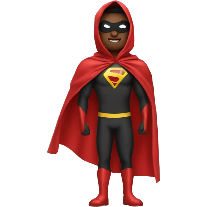 RED SUPERHERO CAPE emoji