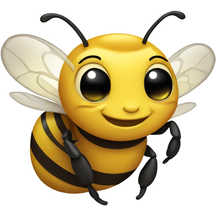 Bee smiling emoji