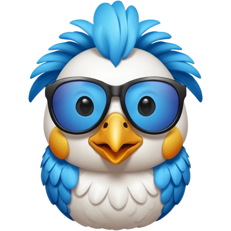 Cool chicken with sunglass  emoji