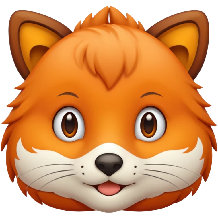 süßer Fuchs, der einen Keks hält emoji