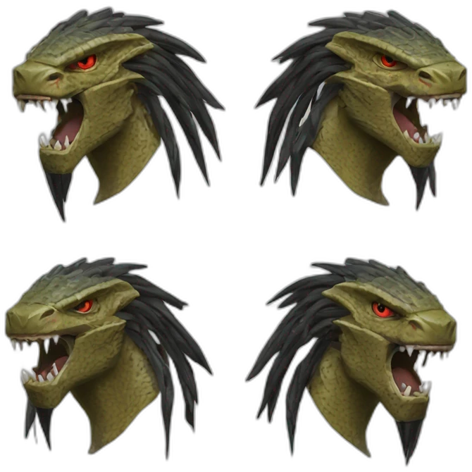 Predator hyper realistic emoji