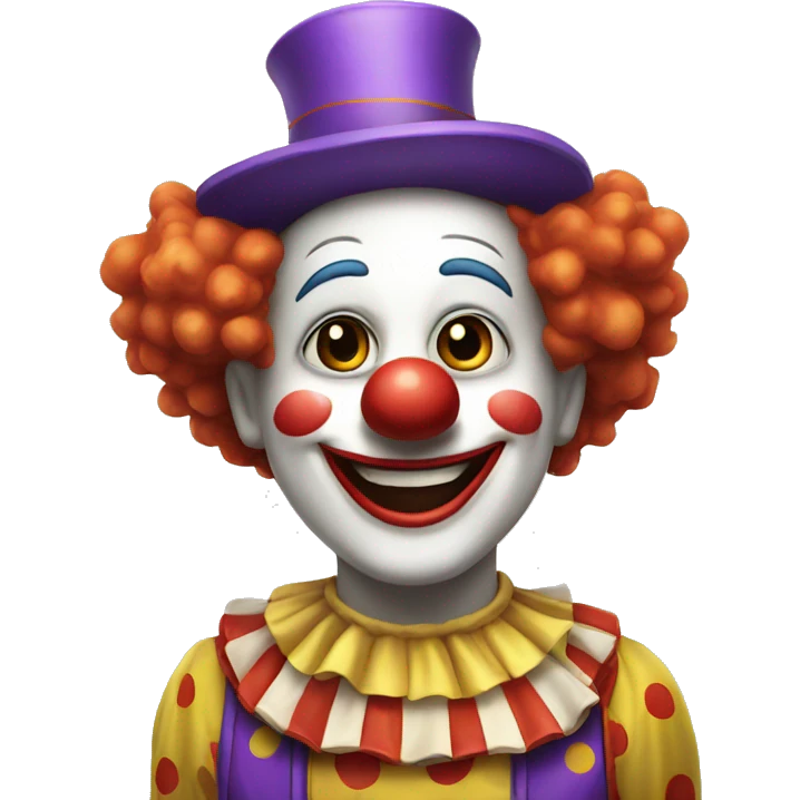 Happy clown emoji