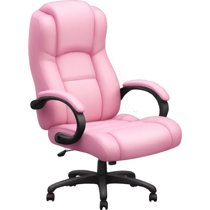 Pastel pink gaming chair emoji