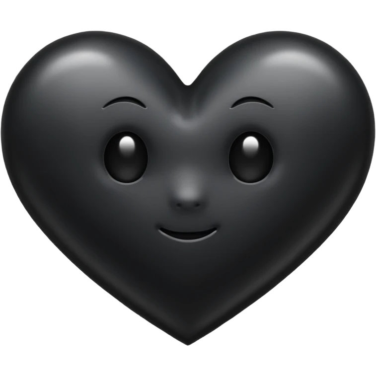 Siyah Kalp iOS  emoji