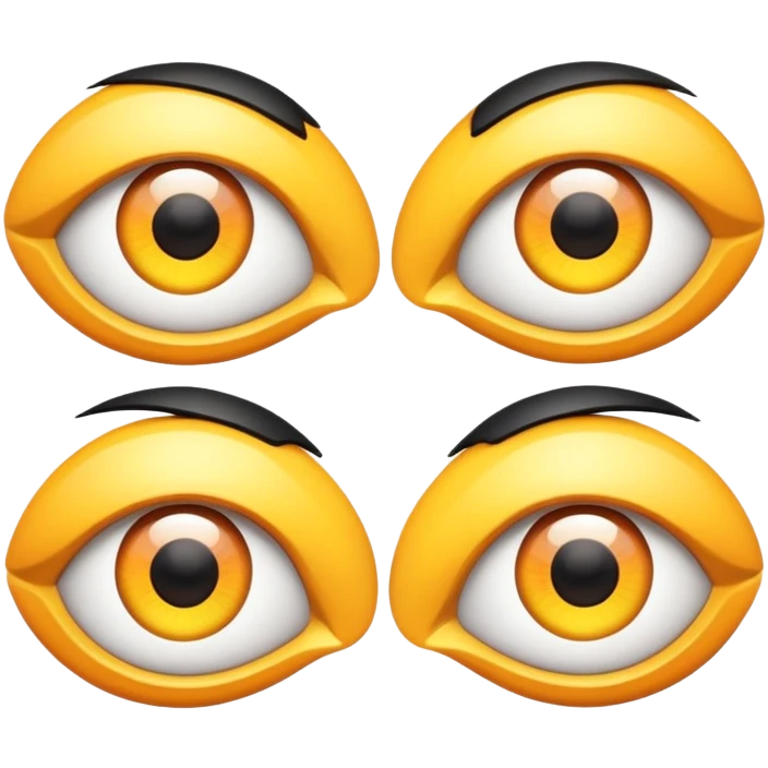 cartoon eyes looking straight ahead emoji
