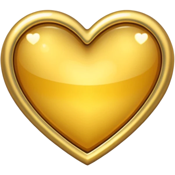 heart with a sparkling gold border emoji