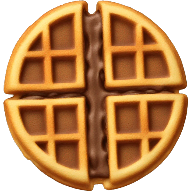 chocolate chip waffle  emoji