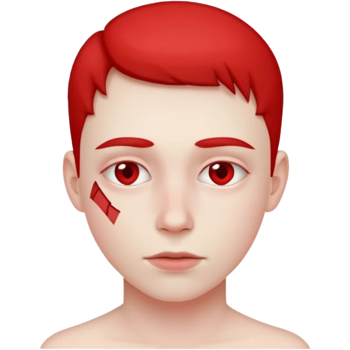 🧟‍♂️ but a young human with only the cuts emoji