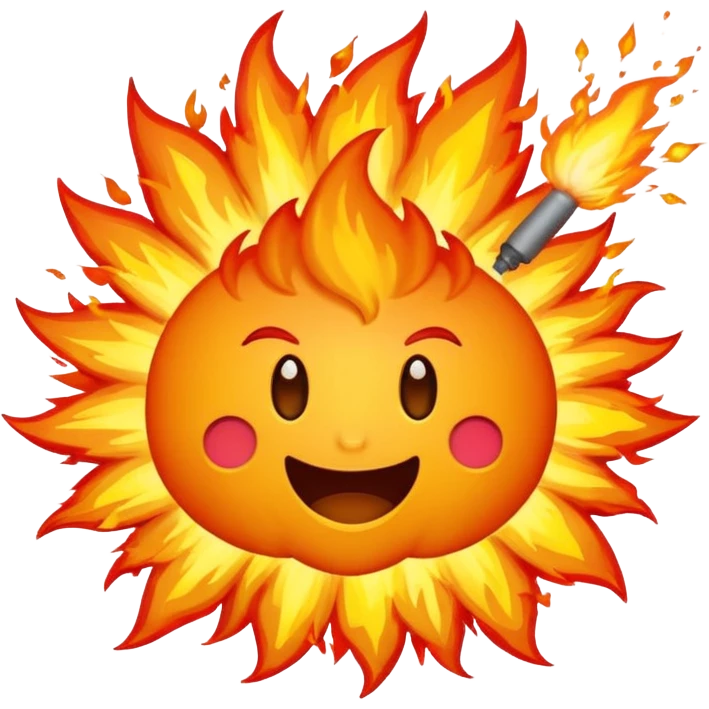 Explosion of the words ha ha emoji