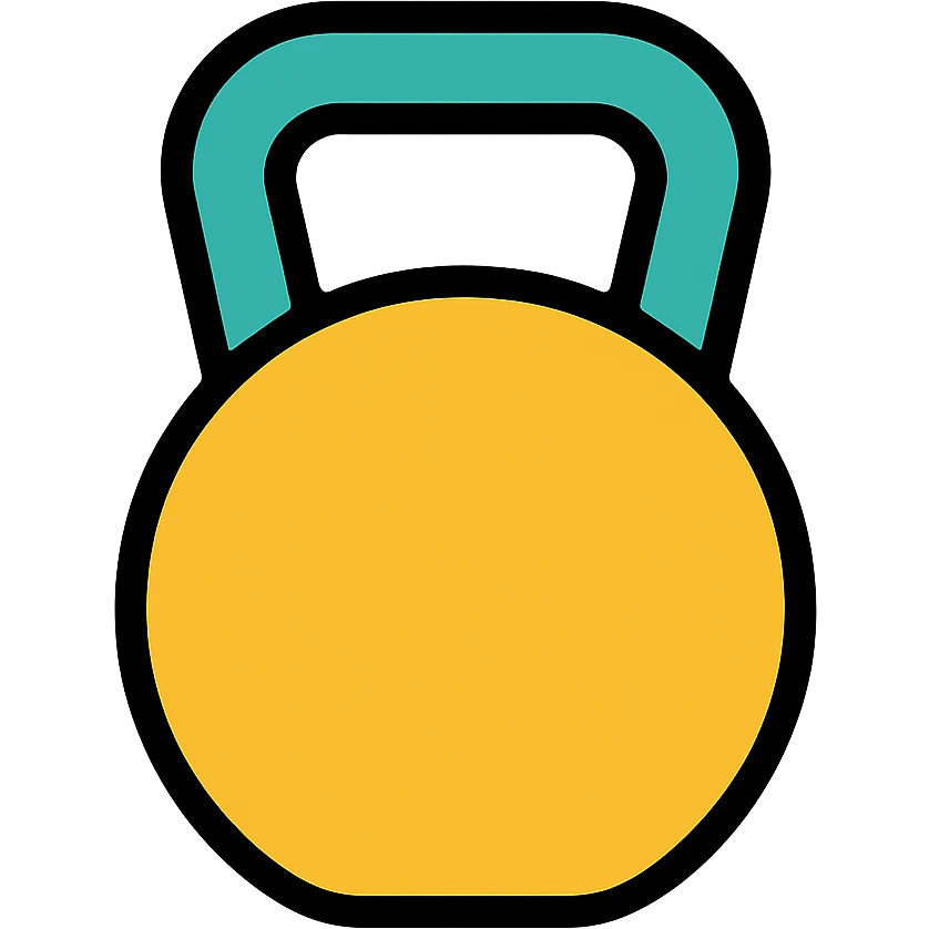 colored kettlebell icon emoji