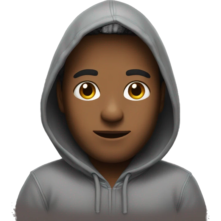 Me with a hoodie  emoji