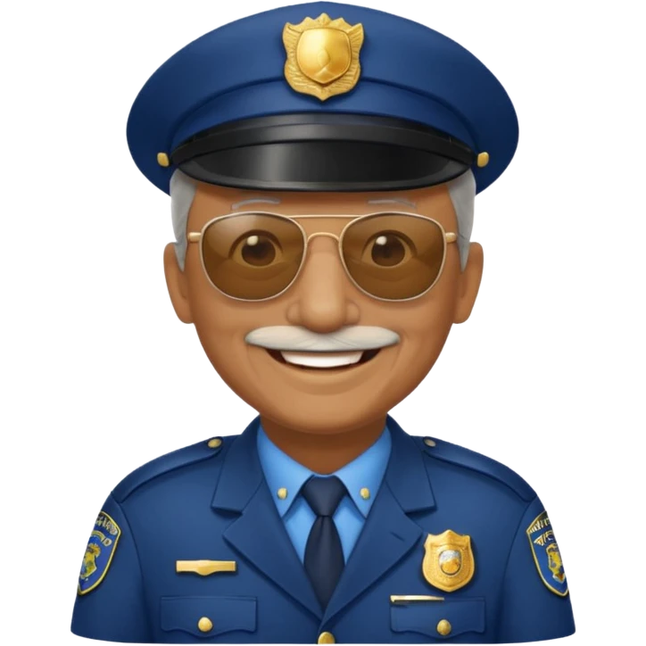 old police with sunglasses emoji