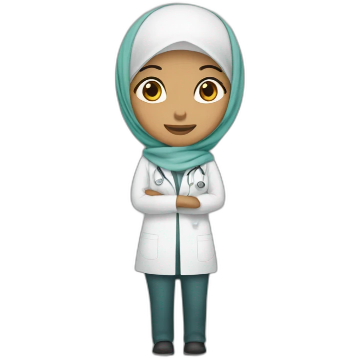 infirmière hijab emoji