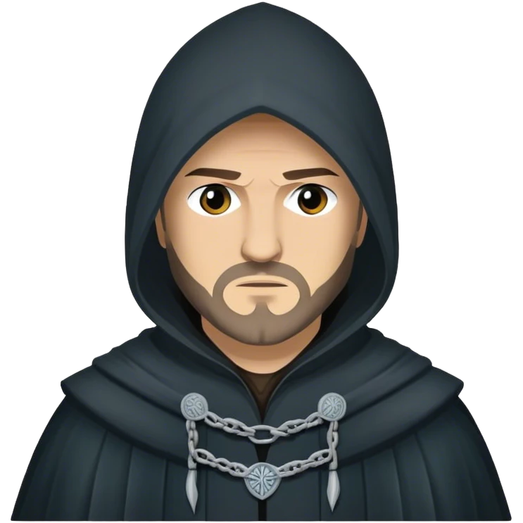 Lothar Frey from game of thrones, wear hooded emoji