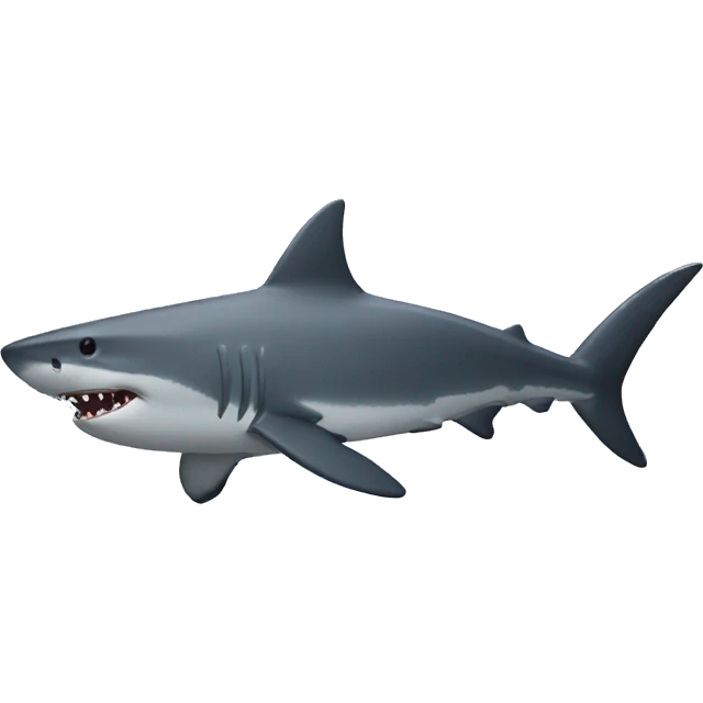 dark shark emoji