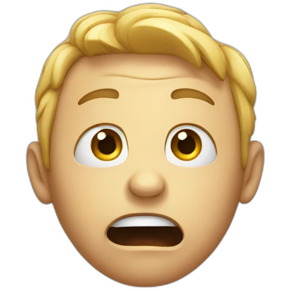 scared face emoji