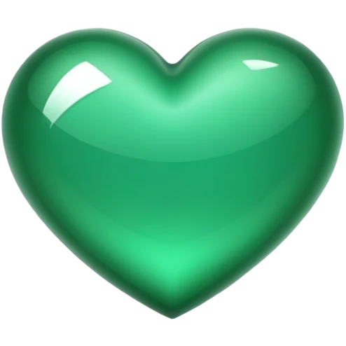 Emerald green heart  emoji