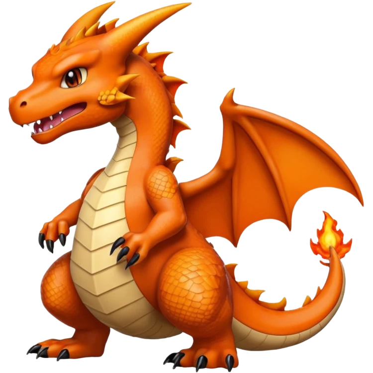 Charizard with nails emoji