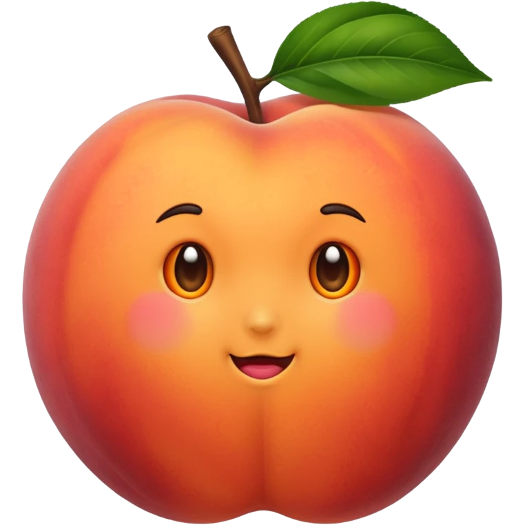 thick peach emoji