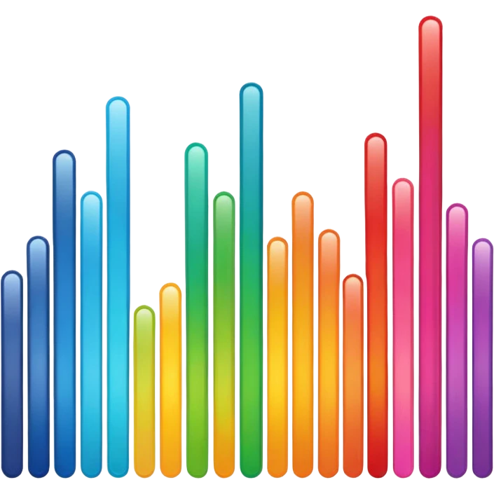 audio spectrum, the spectrum is black emoji