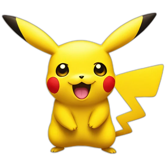 Pikachu rire emoji