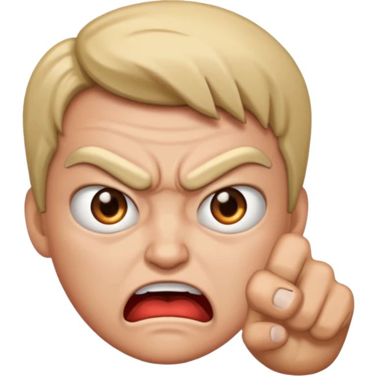 Angry attitude emoji