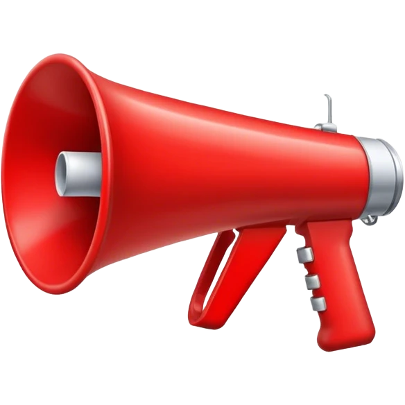 a megaphone  emoji