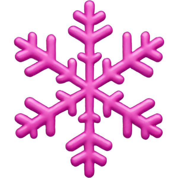 pink snowflake  emoji