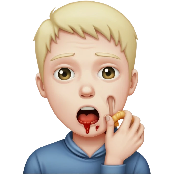 Someone choking themselves  emoji
